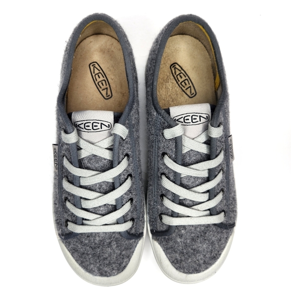 Keen Elsa Grey Felt Sneaker Tennis Shoe Womans 8 - Picture 4 of 7